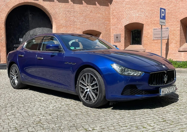 Maserati Ghibli cena 145000 przebieg: 74000, rok produkcji 2015 z Warszawa małe 106